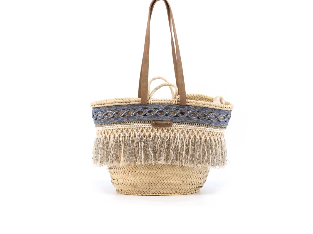 Bolso vegano mujer Simo Sastre Capazo grande SANTORINI Jade
